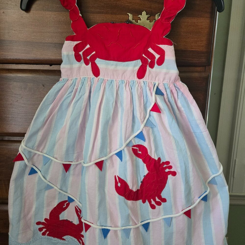 Cotton Kids Crab Regatta Sundress - Girls Size 6